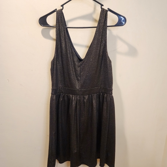 One Clothing Los Angeles Women'd Elegant Metallic  Sleeveless Party Dress L - Picture 4 of 9